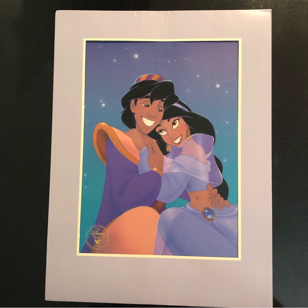 Disney Aladdin Lithograph- 1993